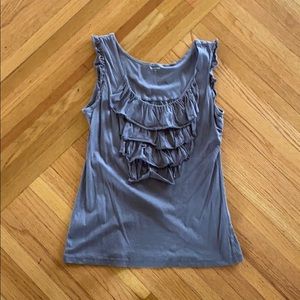 Garnet Hill gray blouse